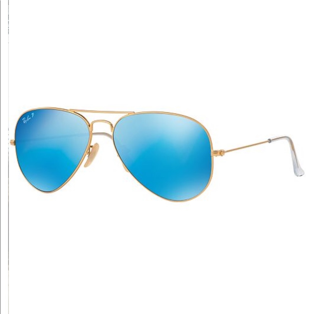 Polarized blue mirrored ray bans